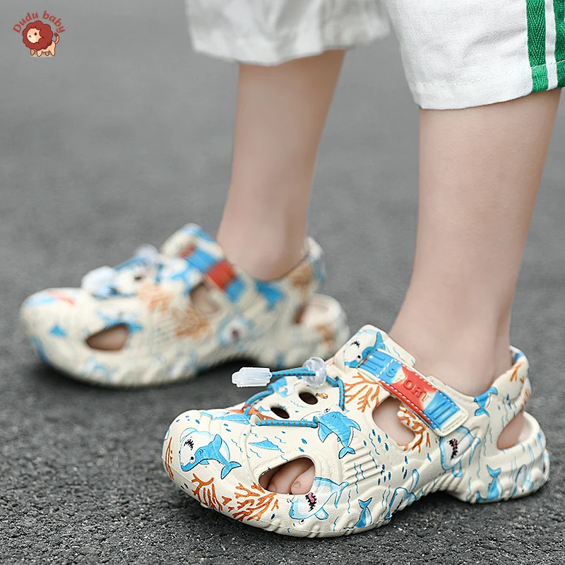 Summer Children Sneakers Breathable Running Shoes New  Swivel Buckle Kids Sport Shoes Outdoor Casual Trainers