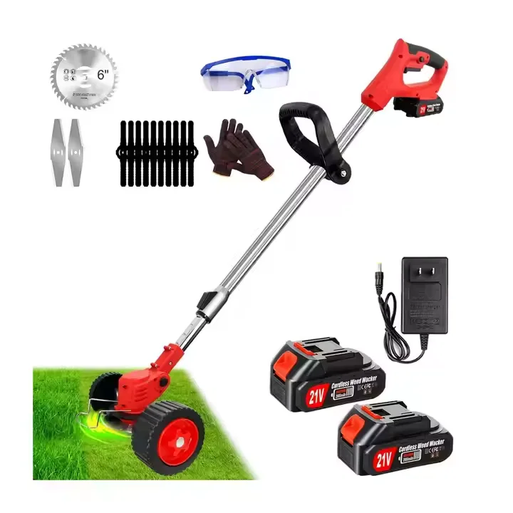 

Garden Portable Lithium Battery Power String Cordless Grass Trimmer Brush Cutter Electric Handle Lawn Mower