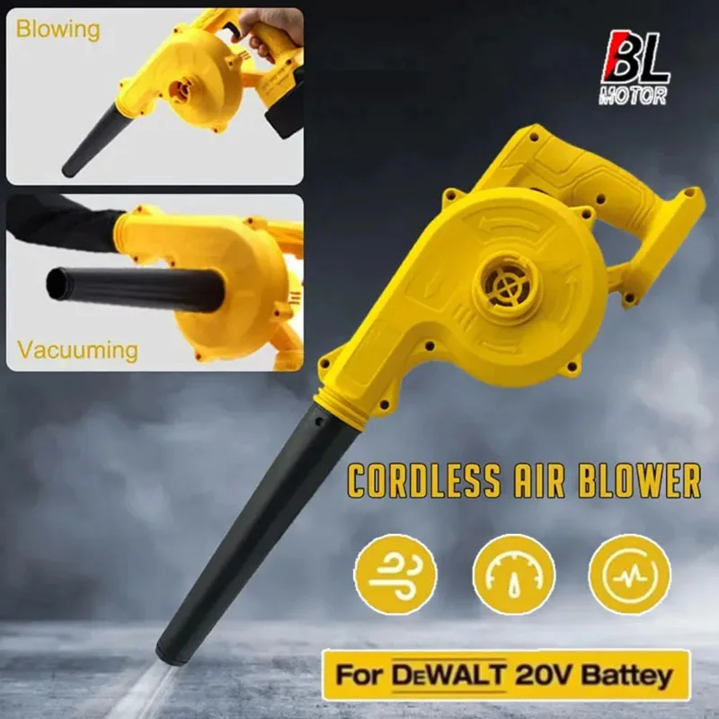 

2 in 1 Cordless Air Blower & Vacuum Cleaner Electric Dust Computer Collector Leaf Duster Power Tools For Dewalt 18V 20V Battery