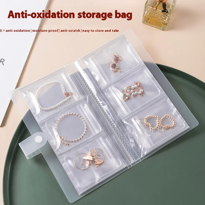 

Clear Storage Bag for Jewelry Accessories Earrings Portable Storage Bag for Travel Large Capacity Organizer for Rings