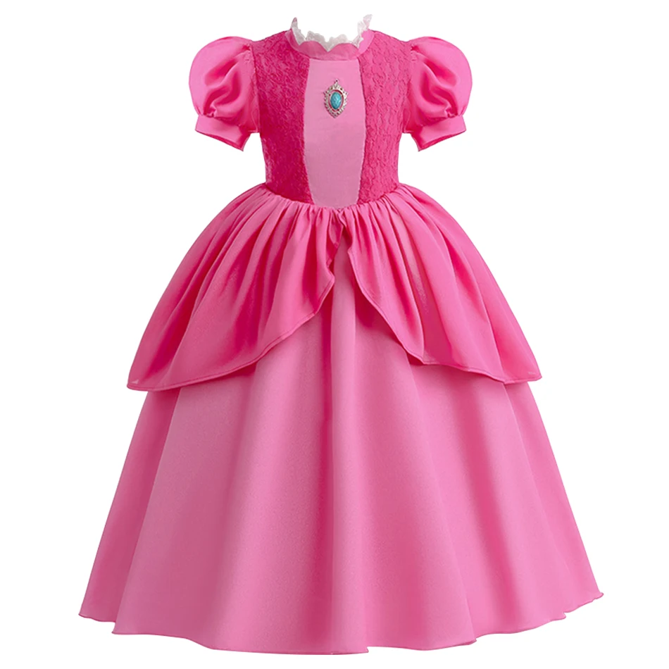 Kids Princess Dress Up Little Girls Halloween Christmas Carnival Luxury Clothing Kids Stage Performance Party Cosplay Dresses