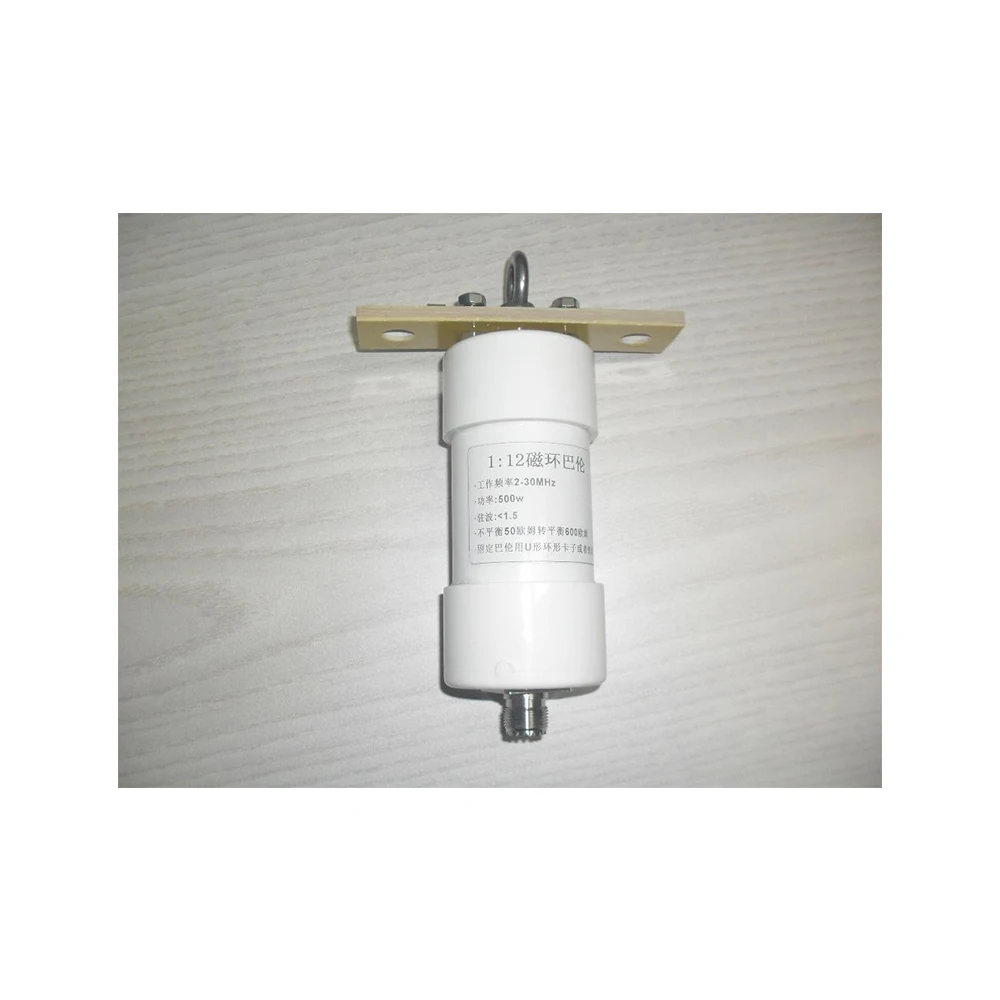 1: 12 Shortwave Balun 500W Amateur Communication 50 Ohm Unbalanced to 600 Ohm Balanced 1-12