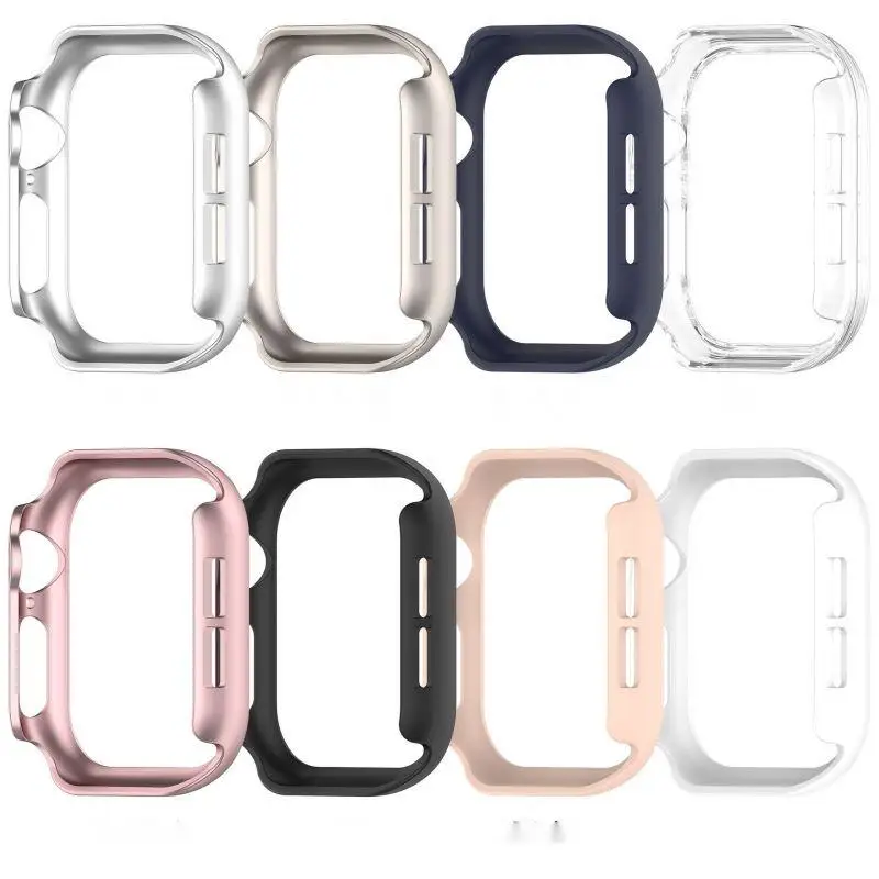 PC Hollow Case For Apple Watch Series 10 42mm 46mm Samrt Watch Strap Bumper Protective Cover For Iwatch S10 Accessories x Shell