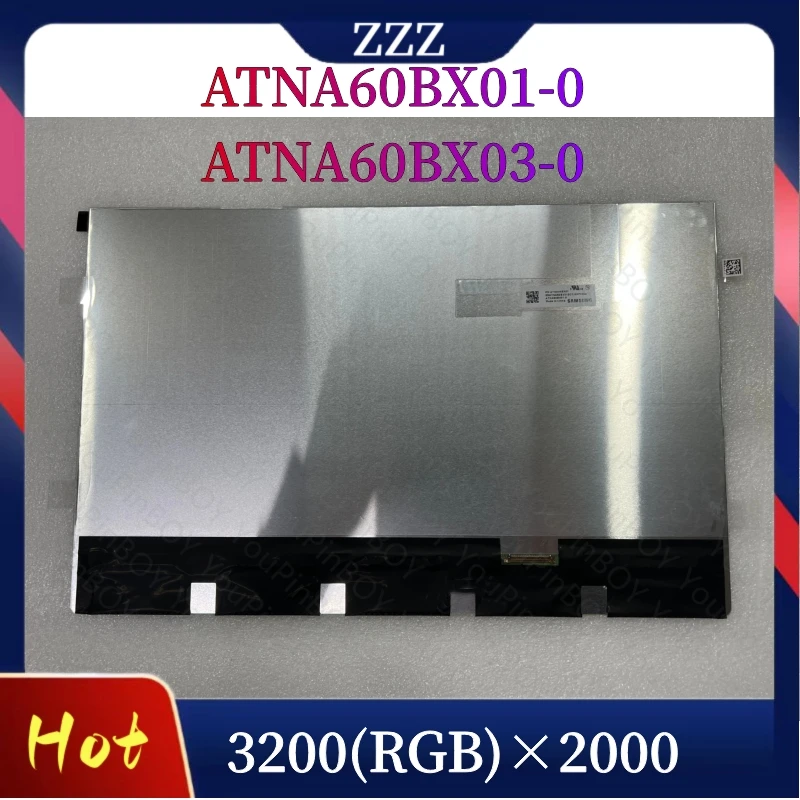 16.0 Inch ATNA60BX01 ATNA60BX03 LCD Screen ATNA60BX01-0 ATNA60BX03-0 3200X2000 LCD Display Panel OLED 18200-16000600-ES 100%TEST