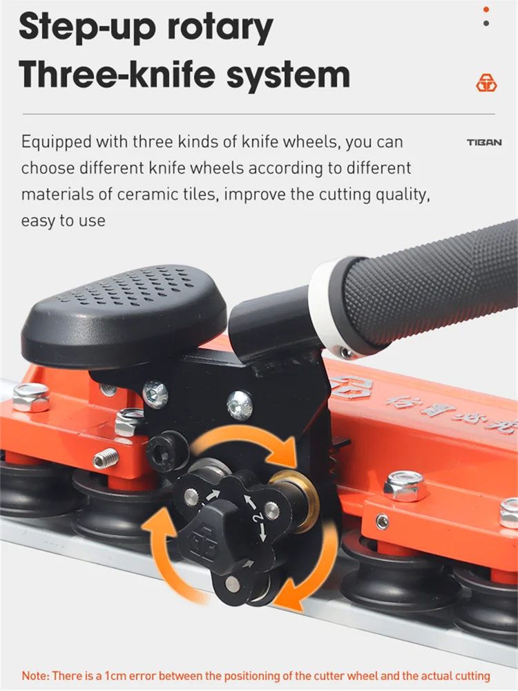 High-precision Manual Tile Cutter, 1800mm Manual Push Blade, Multi-functional Handheld Tile and Floor Tile Push-pull Cutter.