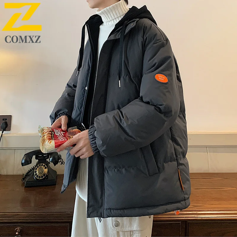 남성 파커 코트 겨울 따뜻한 캐주얼 야외 여행 스노우 코튼 패딩 자켓 작업 두꺼운 방풍 스키 방한 빵 자켓