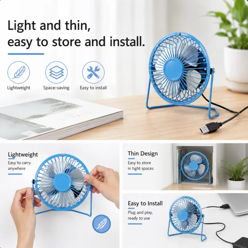 Mini Fan USB Fan Lightweight R - đánh giá và giá Quality Outdoor Power