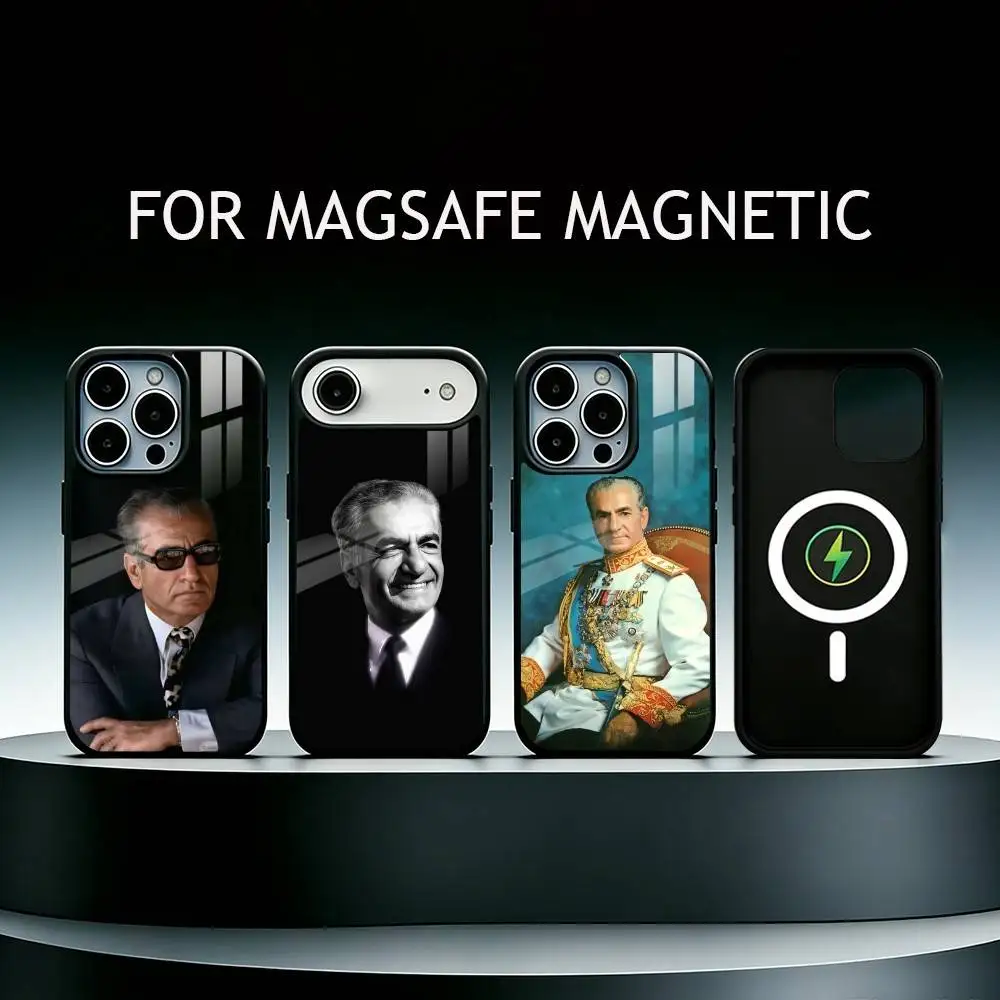 Mohammad Reza Pahlavi Iran  Phone Case For iPhone17,16,15,14,13,12,11 Plus,Pro Max Magnetic For Magsafe Wireless Charging