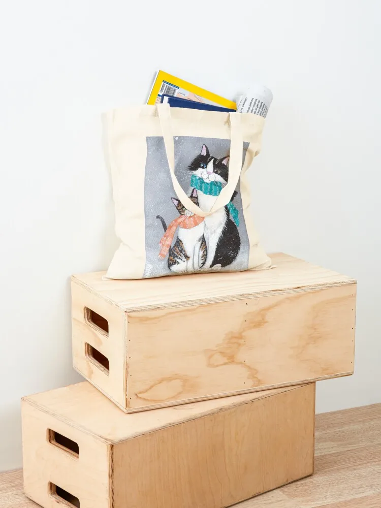 I Will Keep You Warm Cats Tote Bag tote bag canvas tote bags personalized bag men