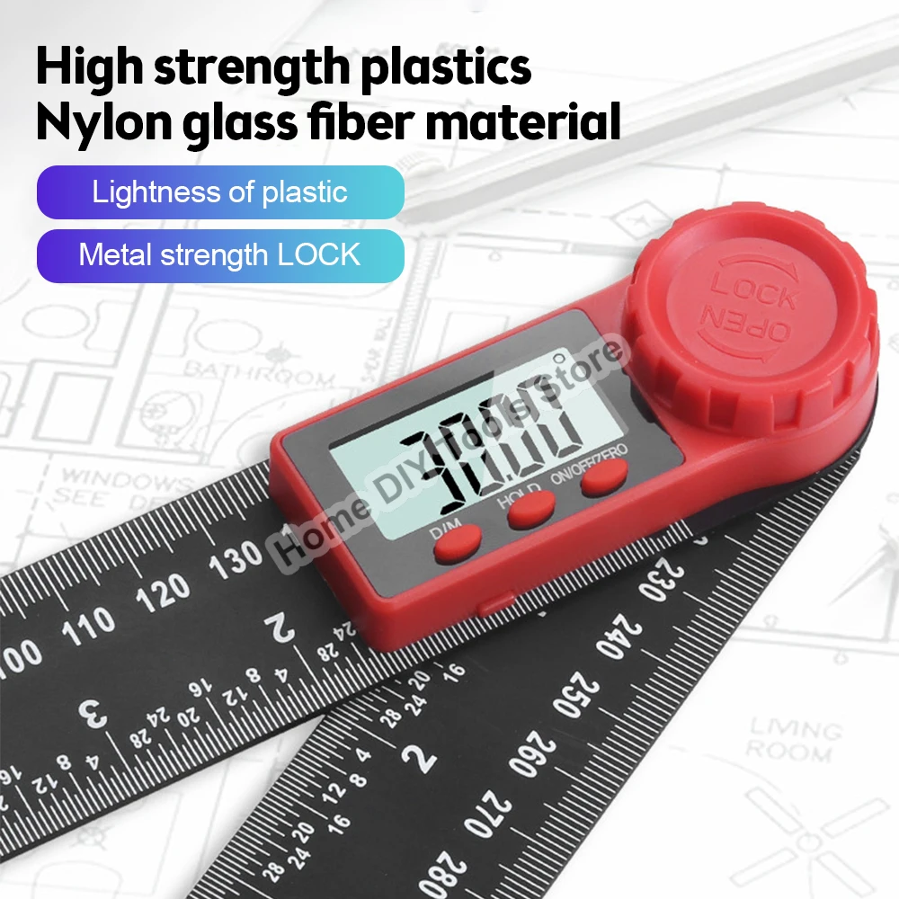 Goniometer Electronic Protractor Digital Gauge Angle Measurement Tool Multi Angle Ruler Woodworking Tools Meter Angle Finder