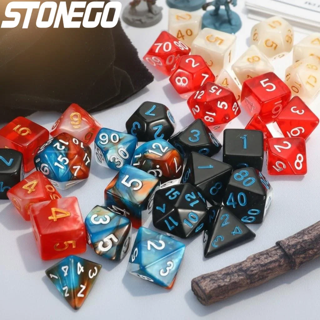 

7 Pcs Polyhedral Dice Set High Quality RPG Dice for Dungeons and Dragons Board Games Gaming Accessories Gift for Gamers