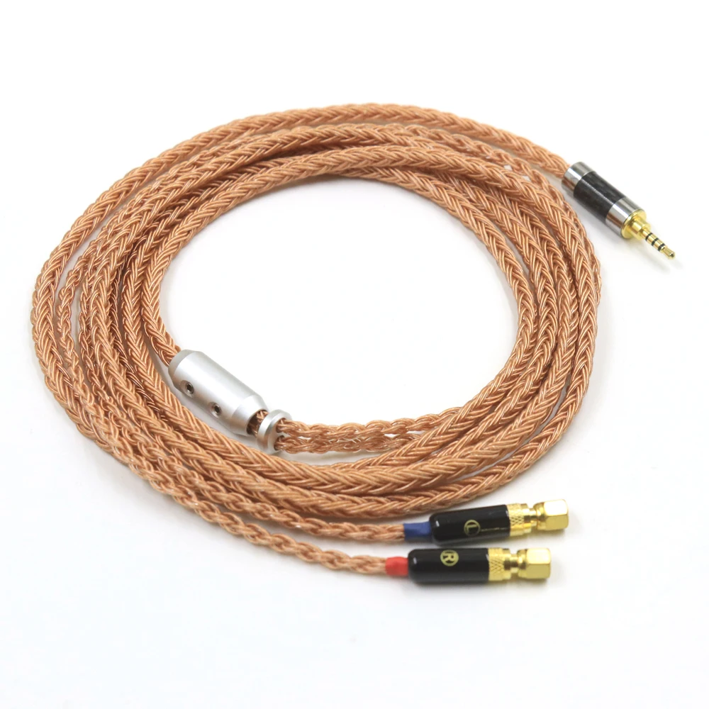 16 코어 구리 헤드폰 업그레이드 교체 케이블 (나사) Hifiman HE6 HE5 HE400 HE500 HE600 HE300
