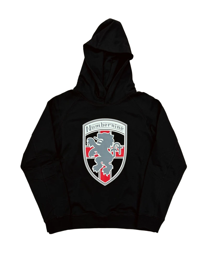 

Толстовка с капюшоном NumberNine SS Lambretta ield с ретро-принтом, повседневная, свободного кроя, с длинными рукавами, молодежная, модная, из смесового полиэстера