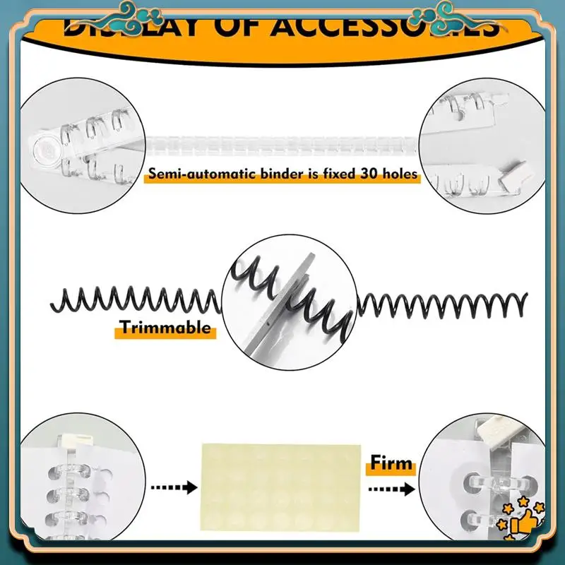 (Новинка)-Машина для переплета для планировщика, мини-спиральный переплет, инструмент для переплета книг, для бумаги формата А4, А5, B5