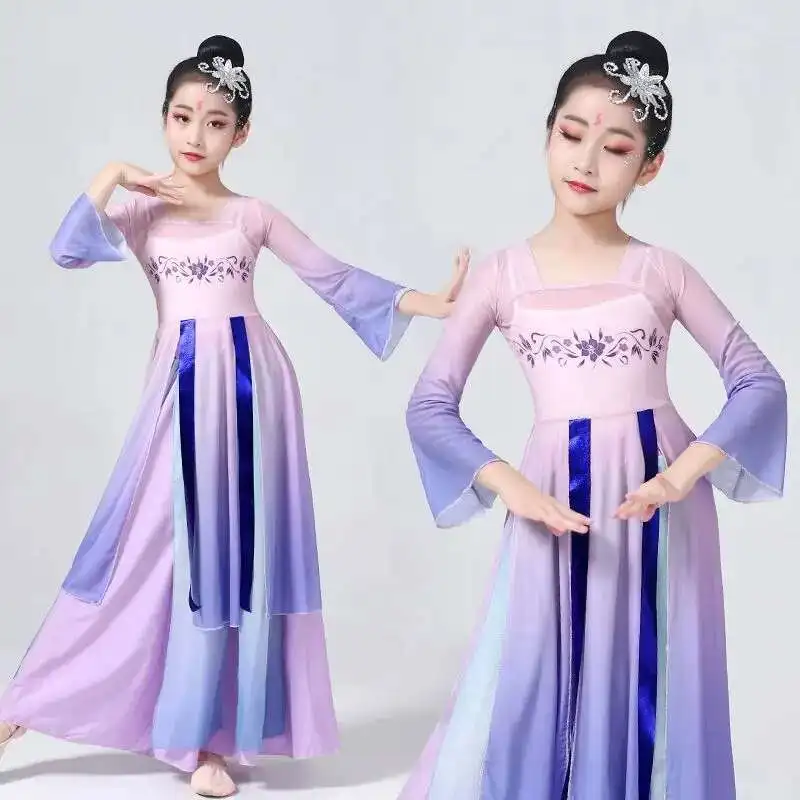 

[1429 people collected]Children's classical dance performance costumes, Jiangnan girls' spring March dance costumes, rouge