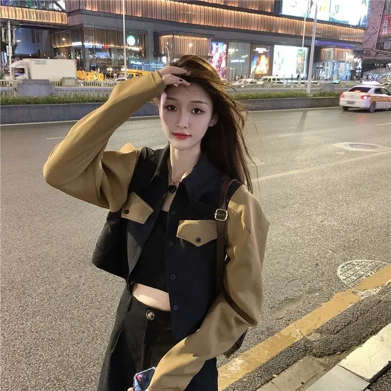 Women's Bomber Jackets New in Spring Autumn Splicing Female Baseball Aviator Coats Great Demi-season Casual Fashion Youthful