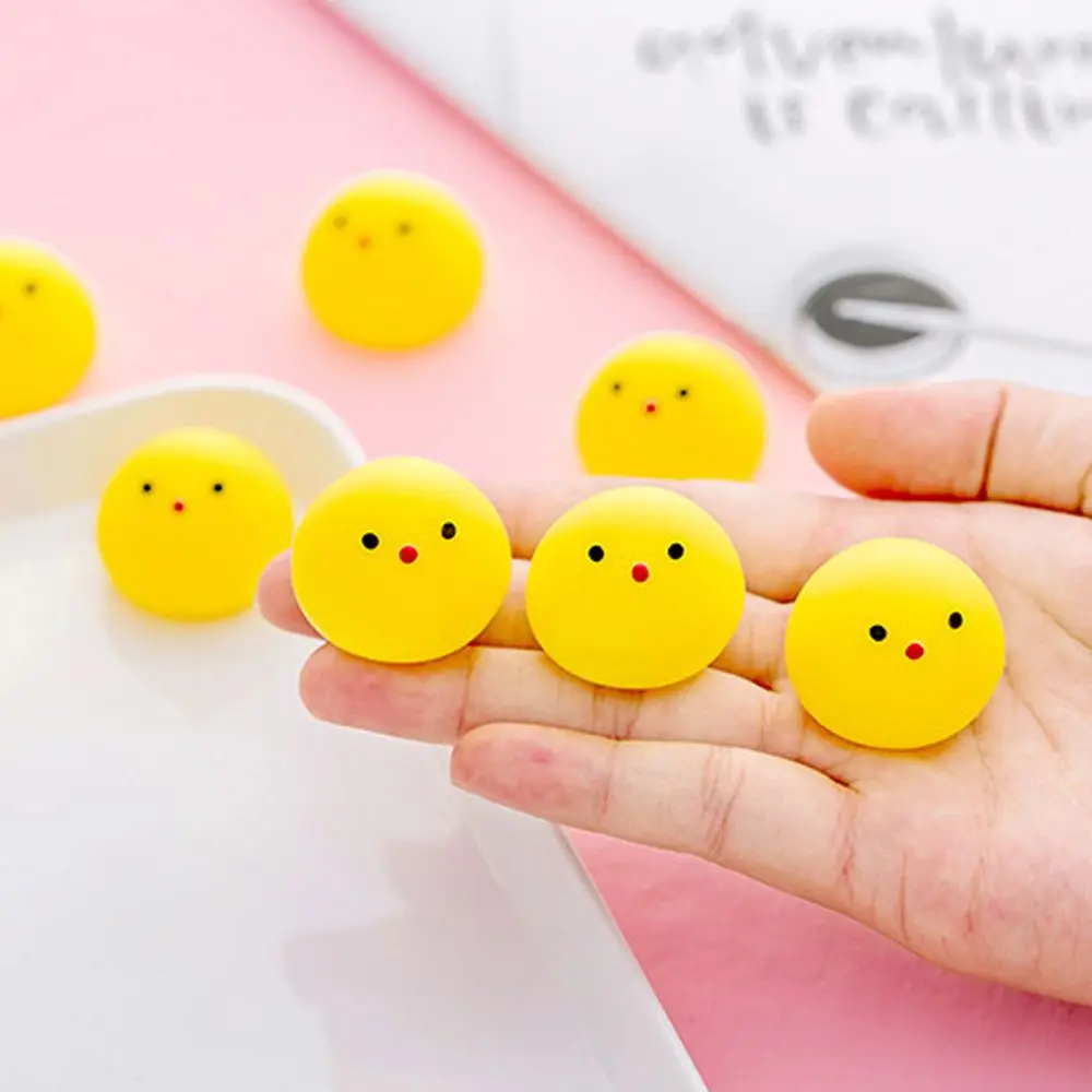 Novelty Gifts Decompression Toy Fidget Toys Relief Stress Stretchable Antistress Toys Yellow Chick Squeeze Toy Squish Toys