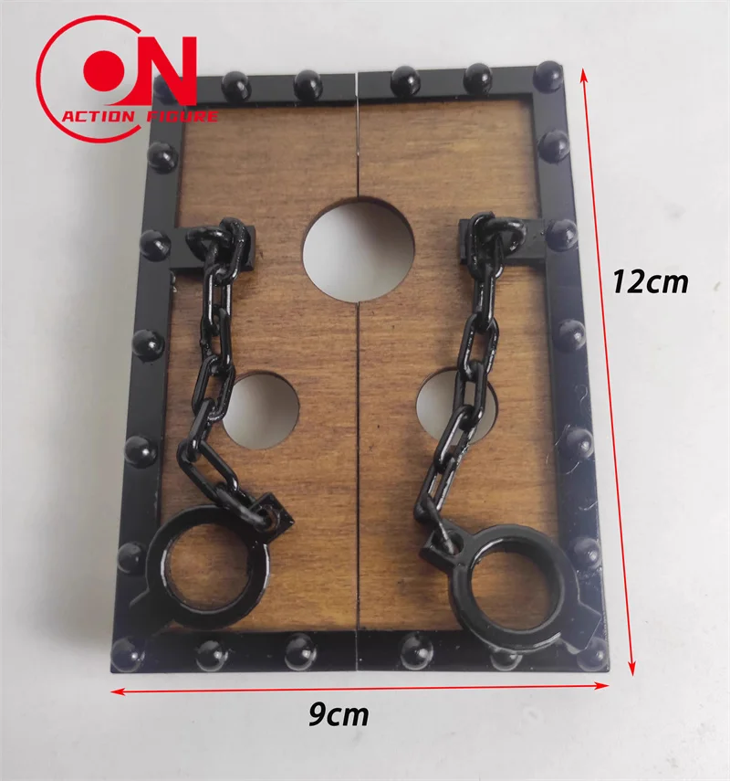 Modèle de figurine d'action de soldat en bois, accessoires de scène, poupées corporelles, outils de prison de la Cangue des Prairies, accessoires adaptés à 12 en effet, échelle 1/6