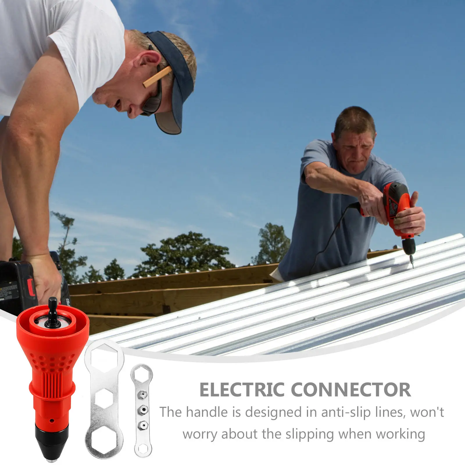 Electric Rivet Tool Adapter Plastic Riveter Conversion Connector Drill Rivet Attachment Power Riveter Insert Replacement Parts
