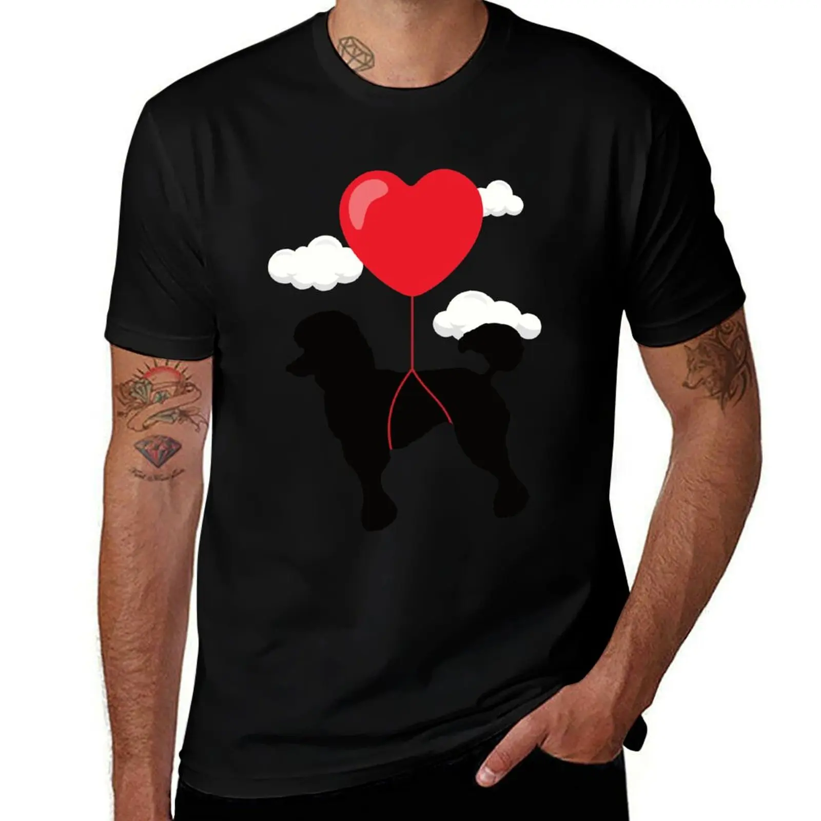 Poodle Valentine's Day T Shirt Valentines Gift for Dog Owner T-Shirt Thanksgiving Day Tee Top