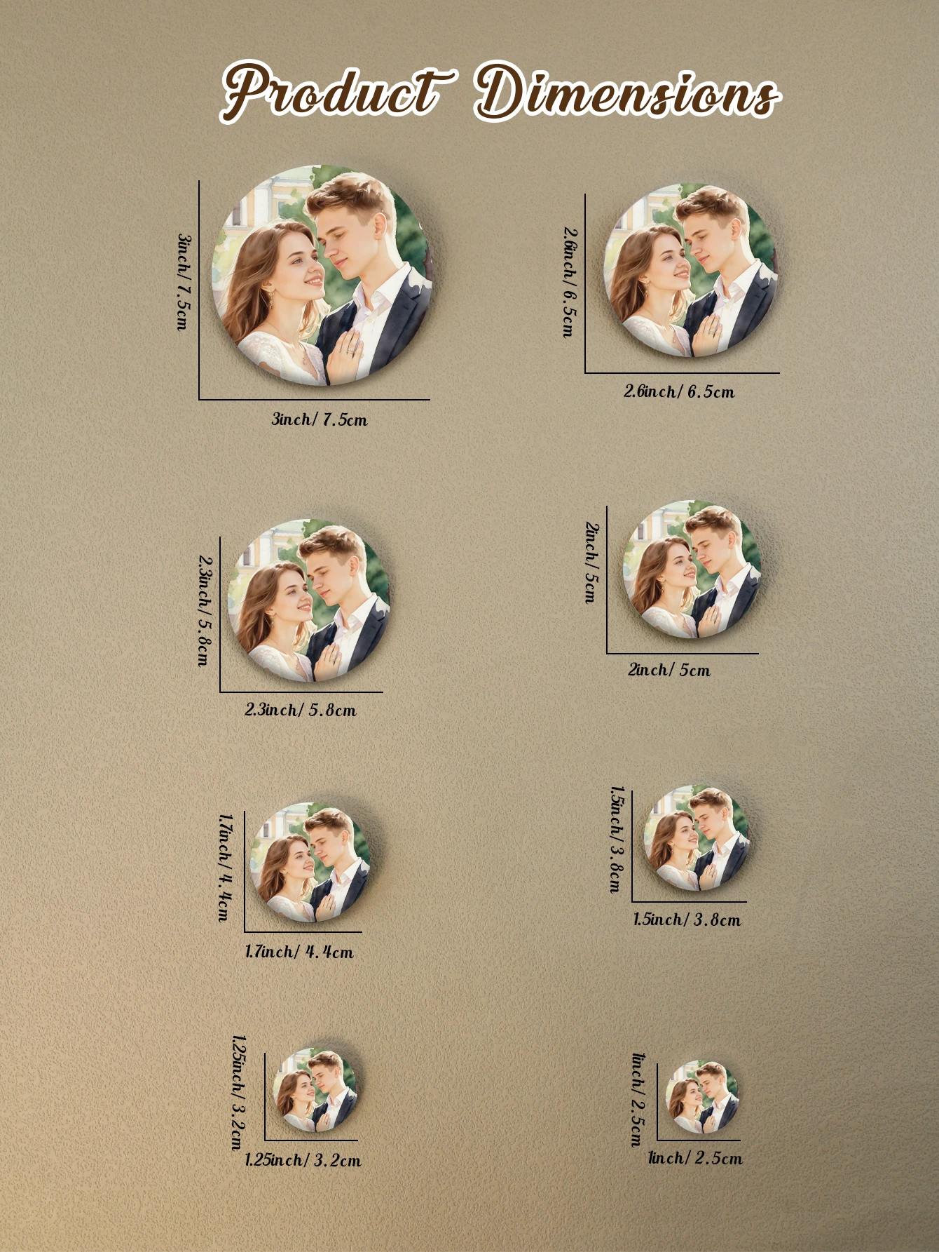 Custom Photo Badge Pin, Bags Jackets And Hats, Trending Gift For Her And Friends, Personalized Picture Button Keepsake,