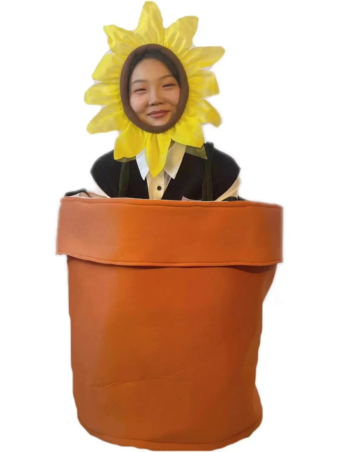 Adult Suower loween Costume Potent eup Par Women's Sle Men's Sle Fun Parent-Child Activi Floral Container