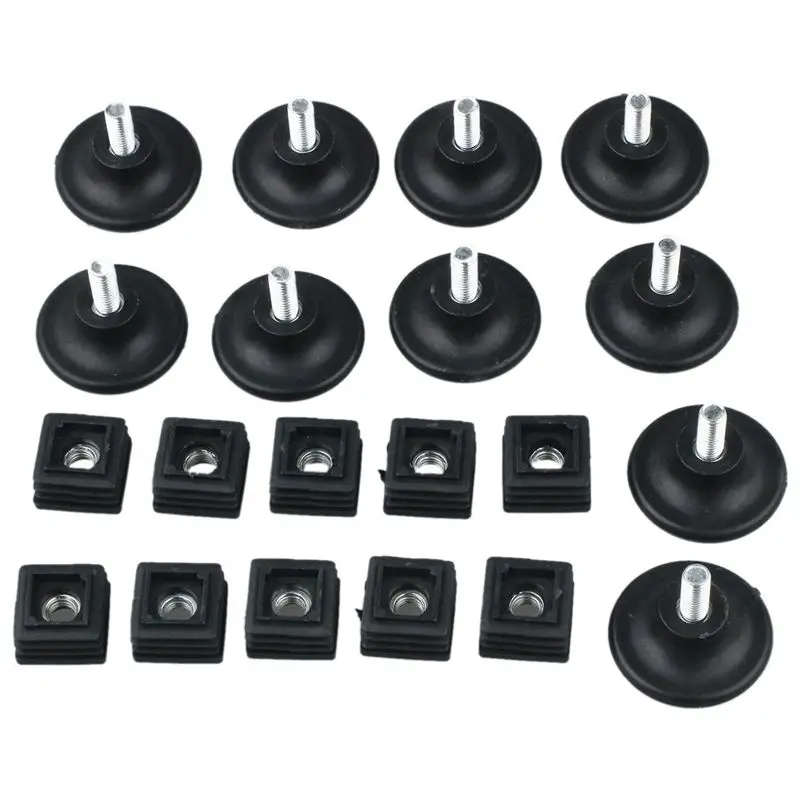 

A67K-50 комплектов, диаметр основания 45 мм, регулируемая выравнивающая ножка, комплект вставок для квадратной трубки 25 мм x 25 мм