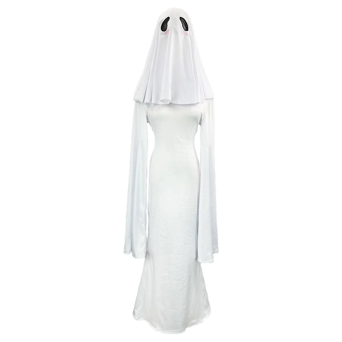 Ghost Girl Cos Kleid Frau Aprikose mit dem gleichen süßen Geisterkleid weibliches Cosplay Halloween Bühnenkostüm