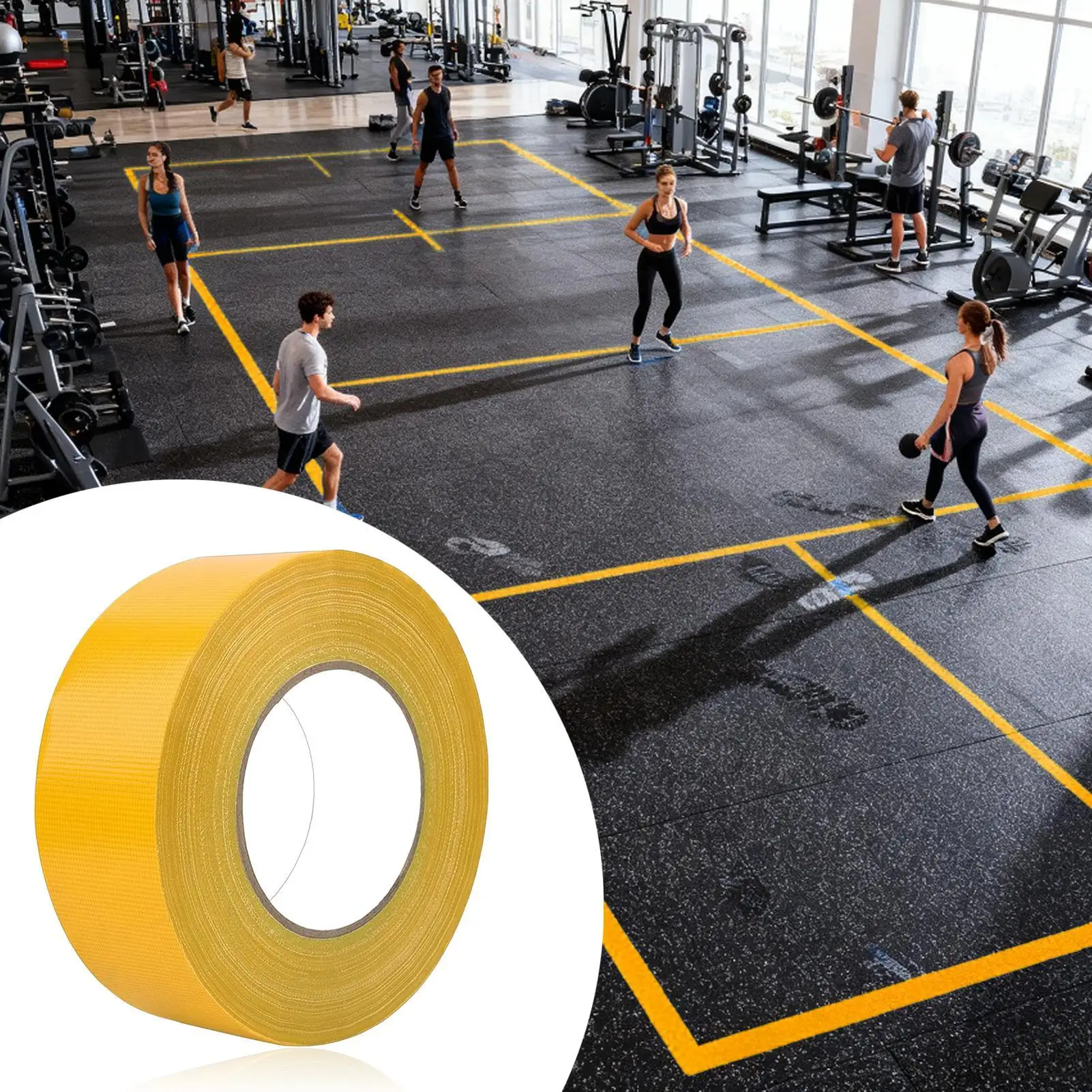 Bande de Pickleball pour terrain extérieur, lignes d'entraînement flexibles de 0.16x164 pieds, bandes de Pickleball pour terrain extérieur pour Tennis en plein air