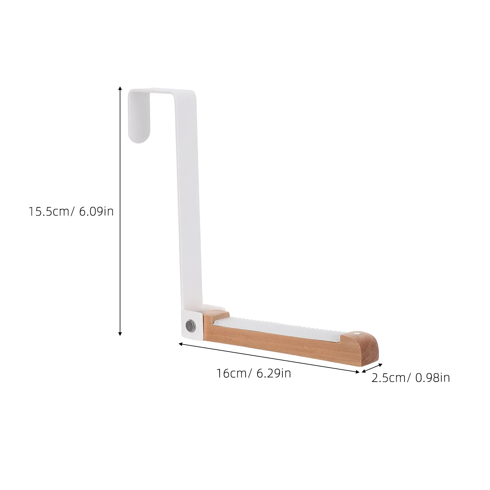 2Pcs Heavy Duty Foldable Over The Door Hanger No-Drill Back Door Hook for Jackets Towels Robes Bags Dorm Apartment Laundry Room view 3