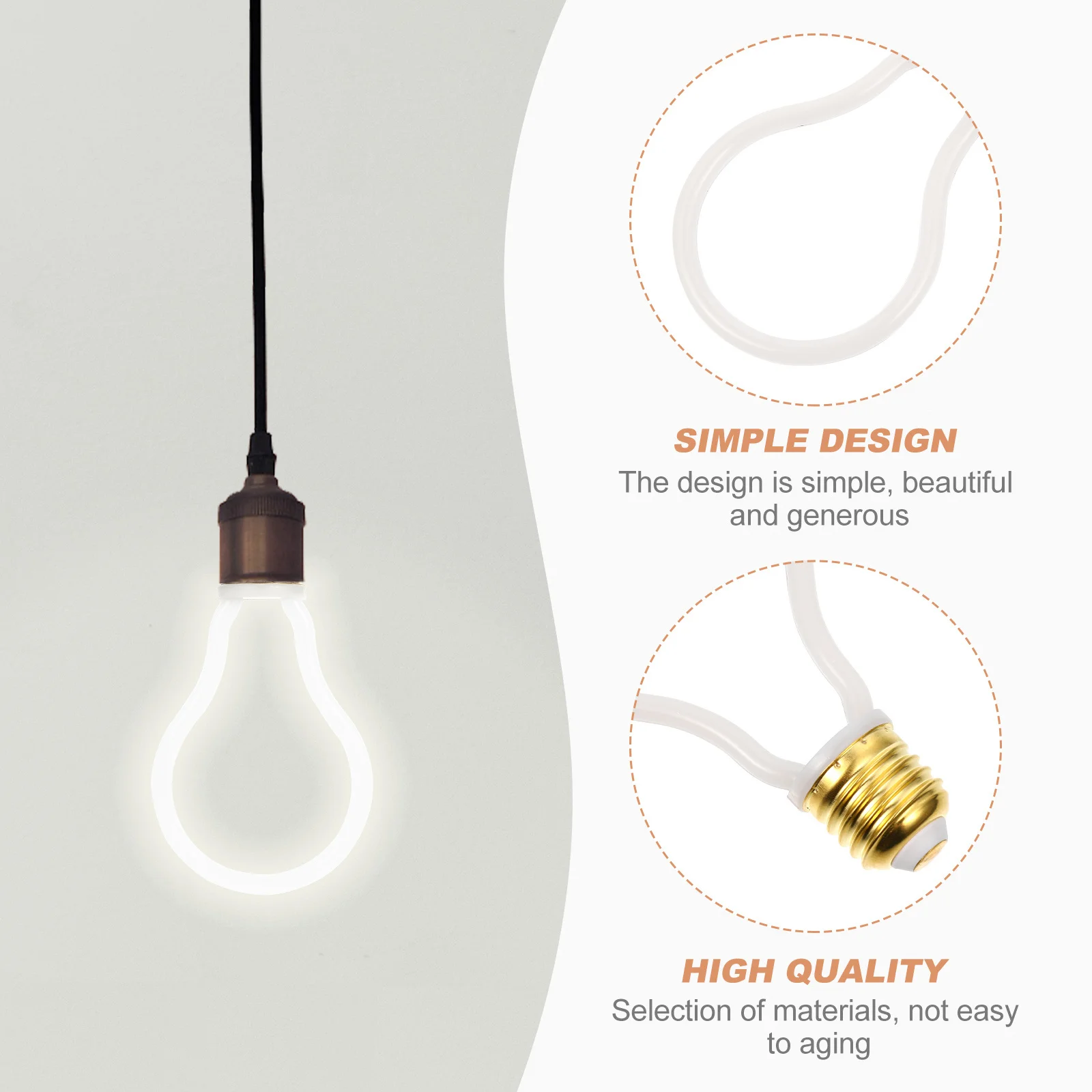 

1pc Vintage Light Retro Led Filament Bulb Energy Saving Decorative Lighting Lighting Accessory Accessory Home Hotel Decor White