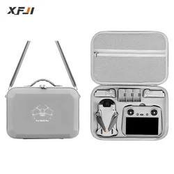 XFJI Carrying Case for DJI Mini 3 Pro Storage Bag Suitcase for Mini3 Pro Drone Accessories Handbags PU Splash-proof Shoulder Bag