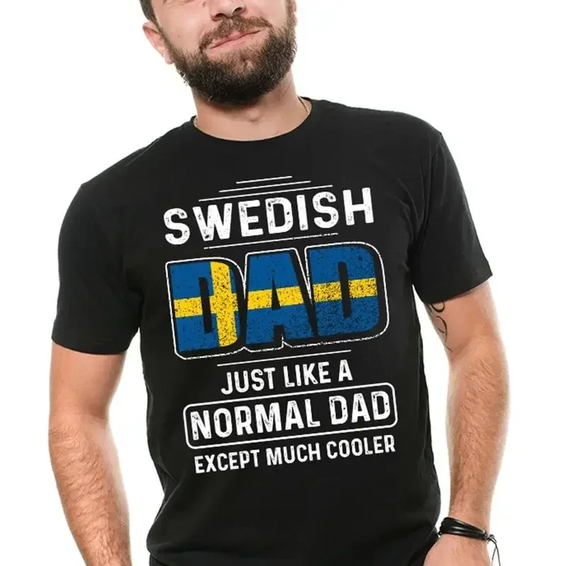Swedish Dad Shirt Sverige Shirt Sweden Patriotic National Flag Shirt Swedish tee