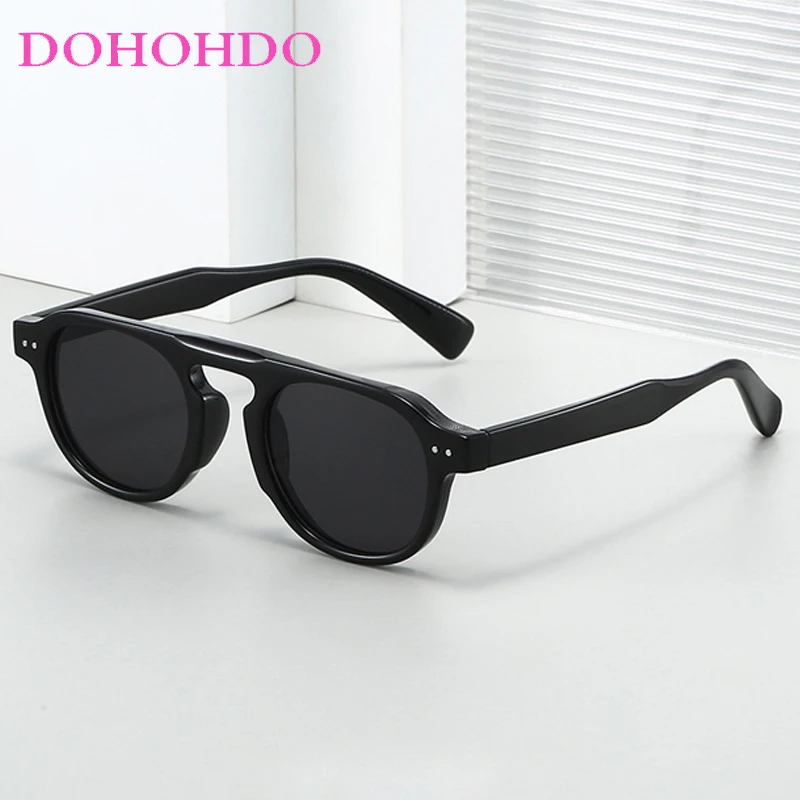 

TR90 Vintage Luxury Designer Sunglass Men Retro Round Frame Women Sunglasses Summer Traveling Driving Shades Unisex UV400 Óculos