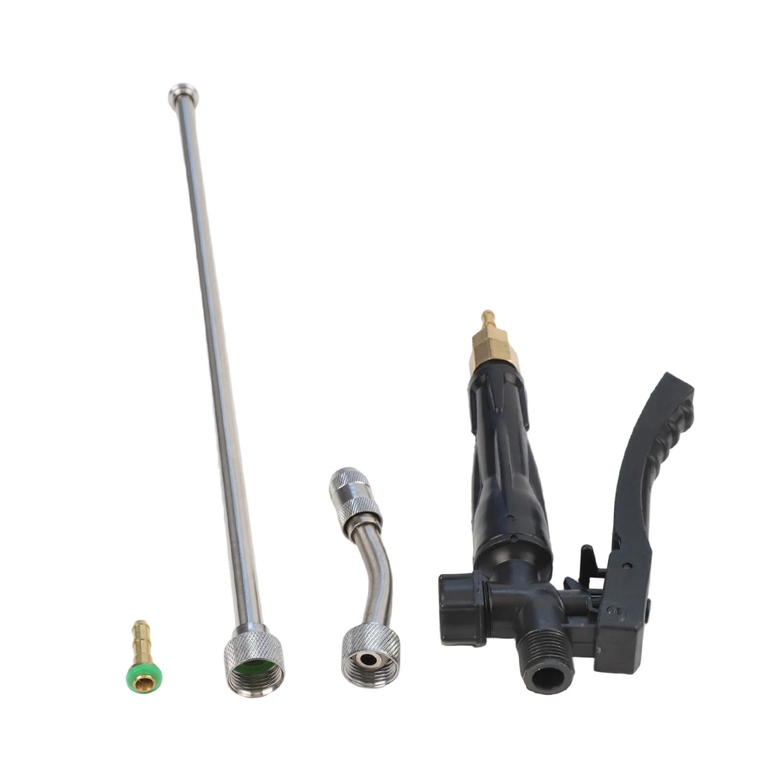Adjustable Spray Wand 29 inch length with 3/8 inch Brass Barb Fitting and Stainless Steel Components for Outdoor Use