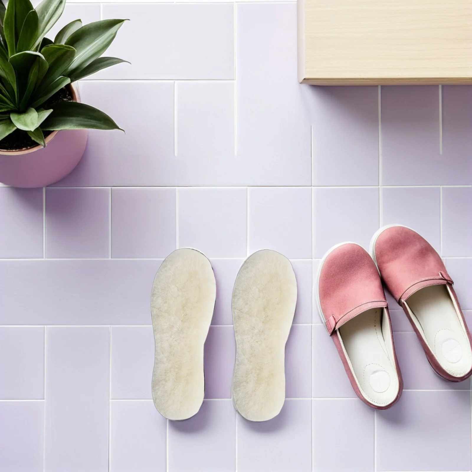 

1Pair Warm Insoles Winter Thickened Wool Felt Inserts Anti-Cold Shoe Pads for Boots Sneakers Thermal Support Unisex Footbeds