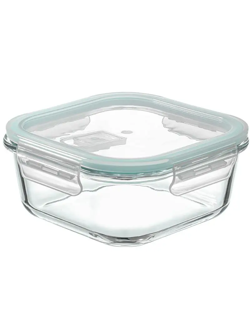 Heat Resistant Glass Lunch Box Microwave Se Sed Container with Lid Fre Kee Box round ape Large Capaci over L view 5