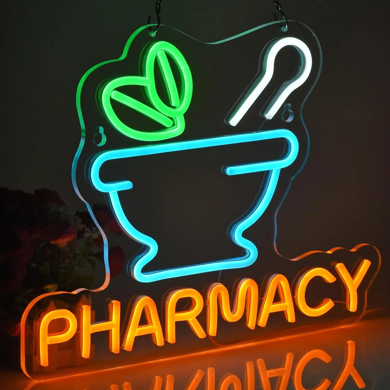 Pharmacy Neon Sign Led Neon Lights for Business Medicine Shop Wall Decor Ultra Bright Dimmable  Billboard Grand Opening Gift