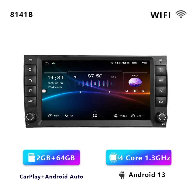 CHSTEK Android 14 Multimedia Speler voor Porsche Cayenne 955 957 9PA 2002-2010 Carplay GPS Autoradio Stereo WIFI 4G BT