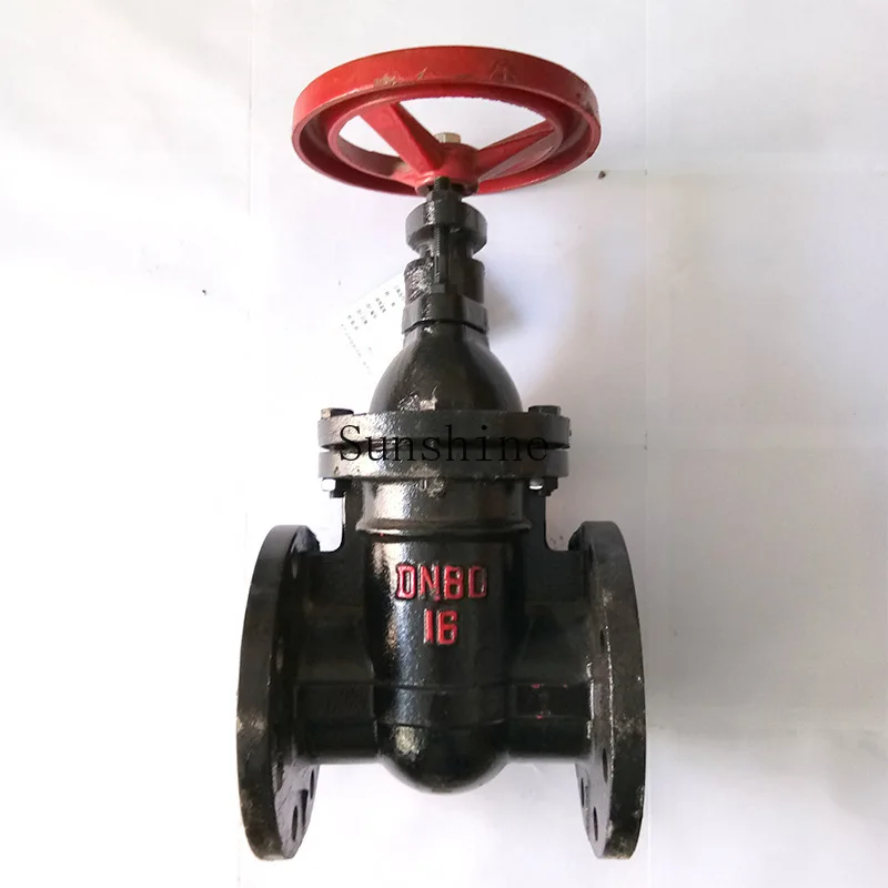 

Z45T gray cast iron 16T dark rod gate valve copper rod copper core flange good work valve black DN65 80
