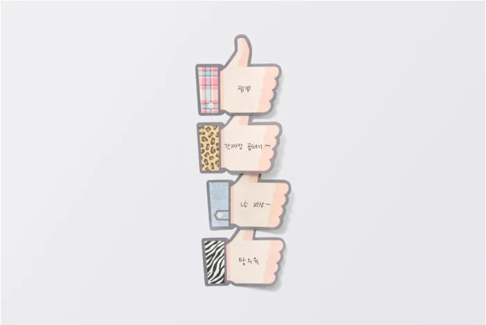 1Pcs Cute Creative Thumb Sticky Note Sticker N Times  Post It Sticky Notes Stationery Kawaii Korean Stationery