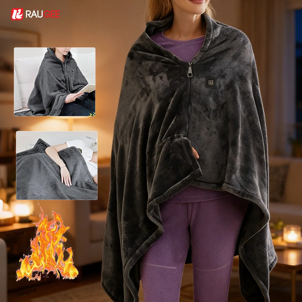 

Heated Blanket Electric Heating Shawl USB Electric Heated Blanket Winter Warm Blanket Wearable Heating Shawl for Home Office