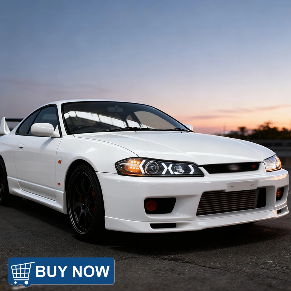 

Фары в сборе для Nissan Silvia S15 1999-2014: Обновление, высококачественные автомобильные линзы-проекторы, установка Plug and Play, инструменты и аксессуары