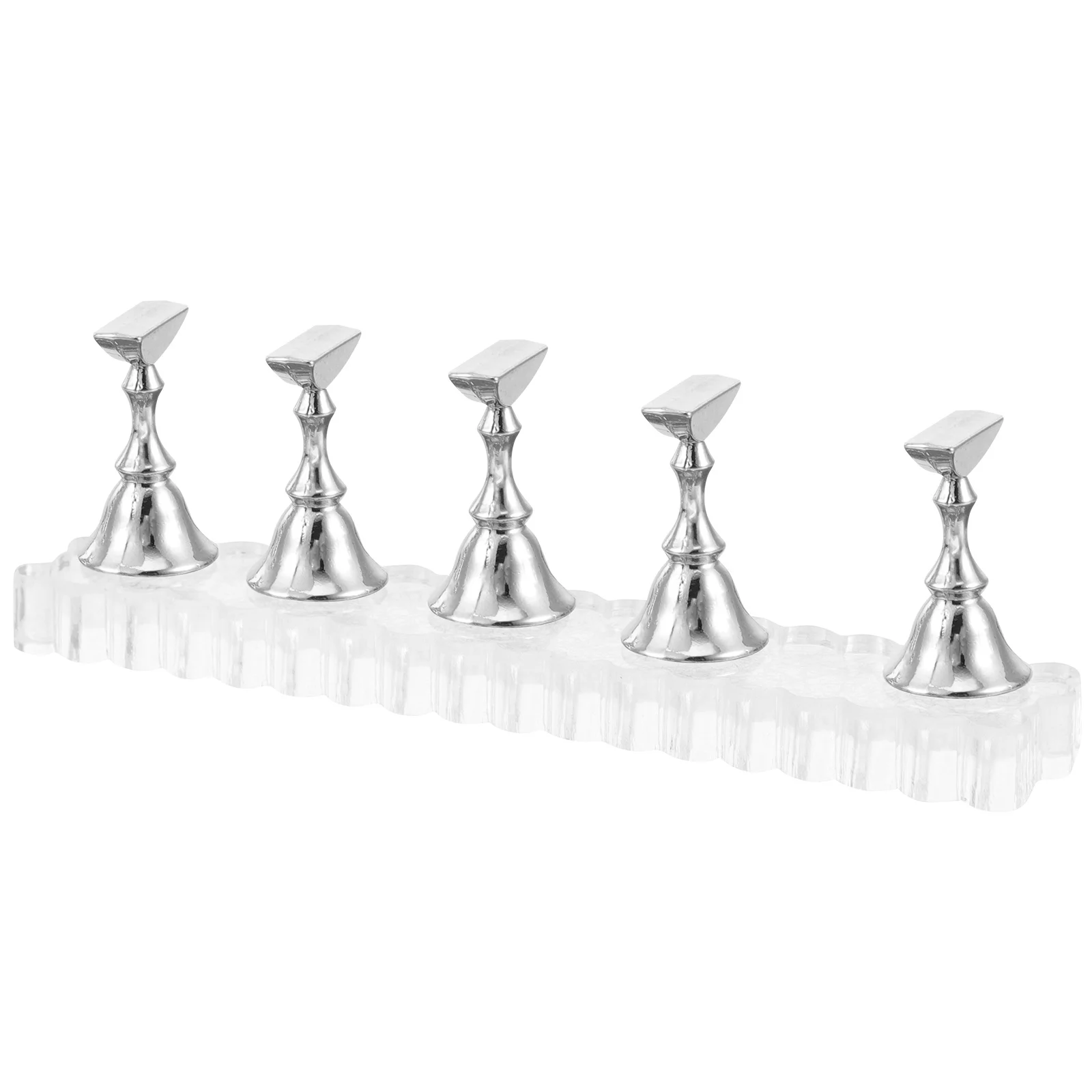 1Set Nail Practice Stand Press on Holder for Beginners Manicure Training Display Accessories Nail Stand Nails Supply