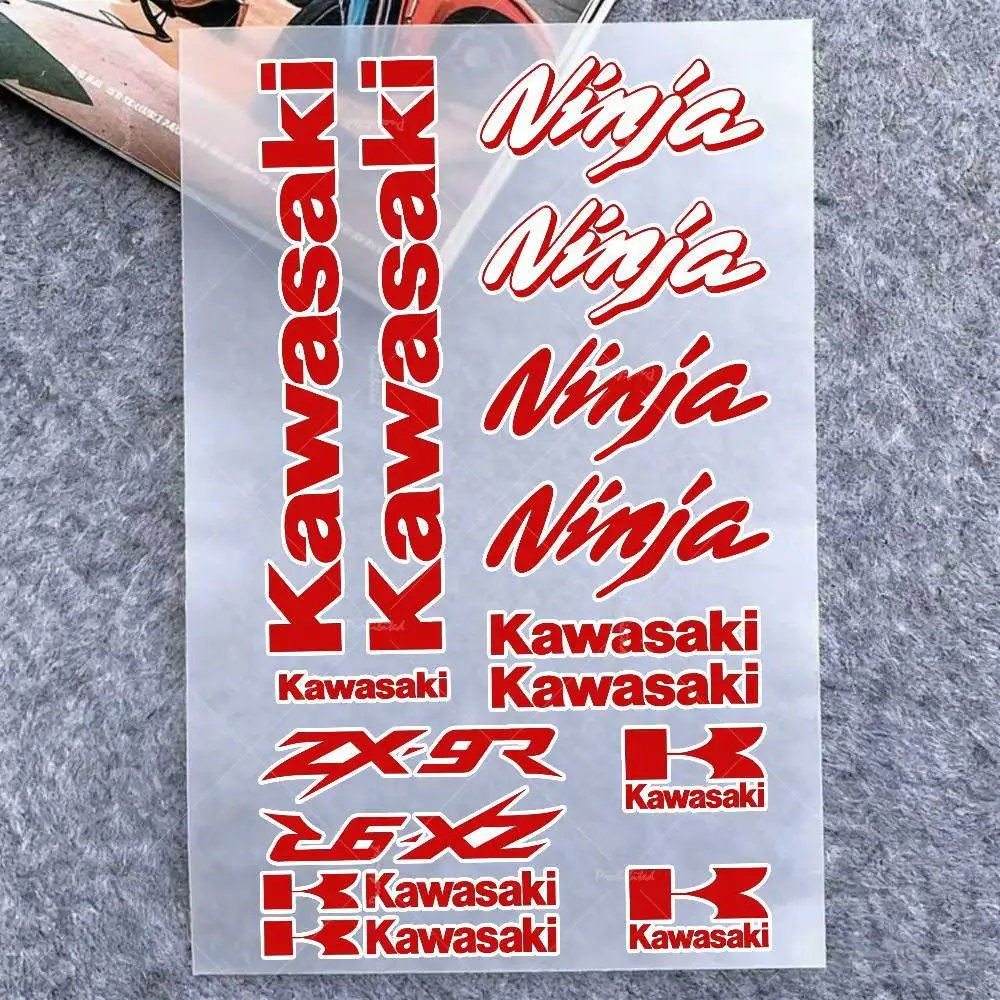Für Kawasaki Aufkleber Moto Sticker Auto Karosserie Stoßstange Fenster Motorrad Laptop Wände Vinyl Aufkleber Auto Tuning Zubehör