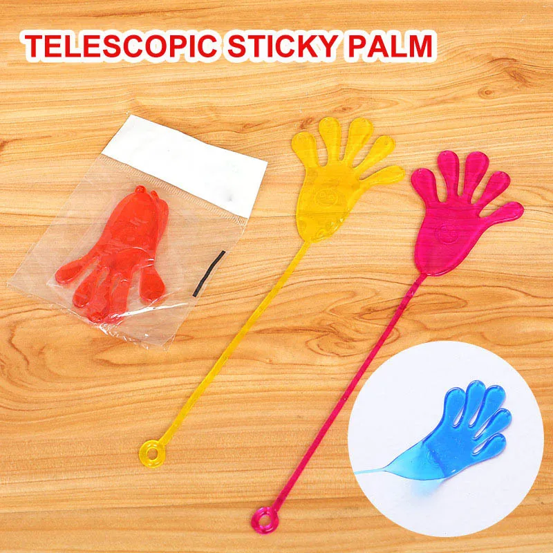 10Pcs Kids Funny Sticky Hands Toys for Children Party Favors Boys Girls Pinata Fillers Baby Shower Gift Bag Carnival Prizes