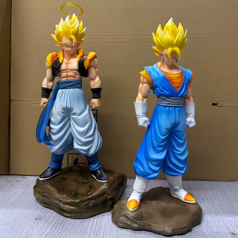 Jt Statue Anime Dragon Ball Vegetto Figure Gogeta Statue With Base Super Saiyan Action Figures Collection Model Toys Gifts