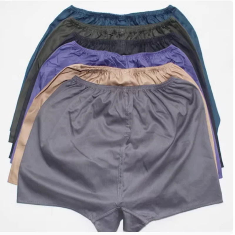 

Mens Pajama pants short Solid Thick Cotton underclothes Men's loose Sleep bottoms sleepwear