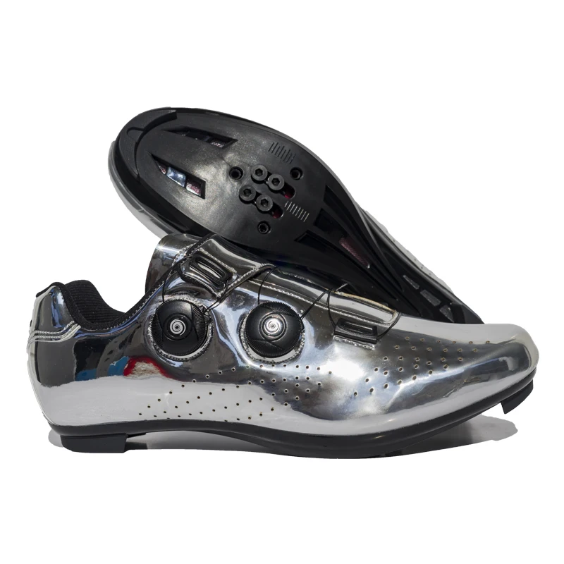 Gold Silver Men MTB Cycling Sport Shoes New Cool Women Dirt Road Mountain Bicycle Sneakers Top Quality Bike Shoes - Image 3