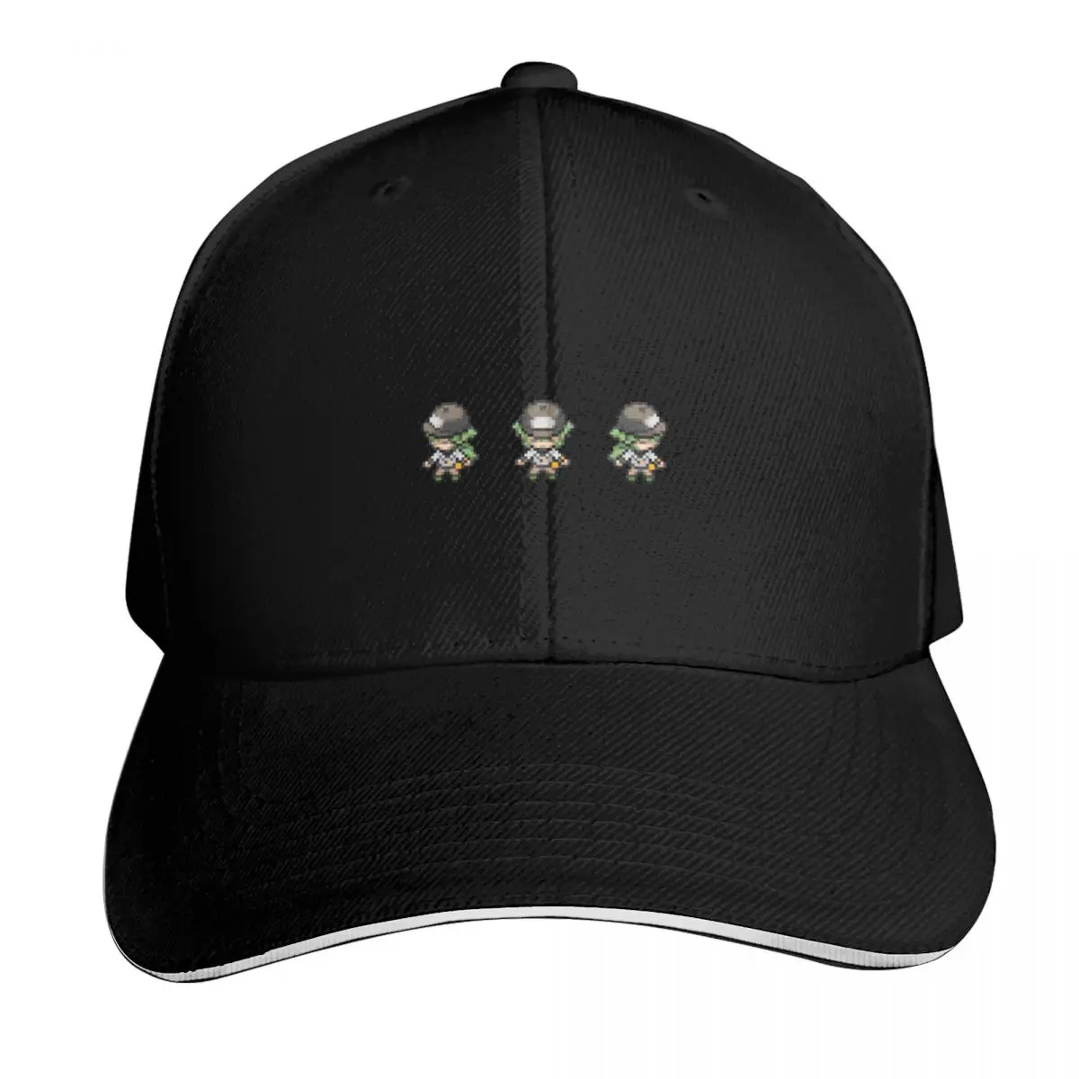 N Shaking Head Sprites Baseball Cap Six Panel Structured Crown Sun Protection UPF 50+ Breathable Mesh Back